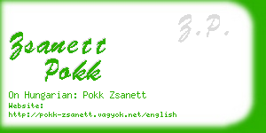 zsanett pokk business card